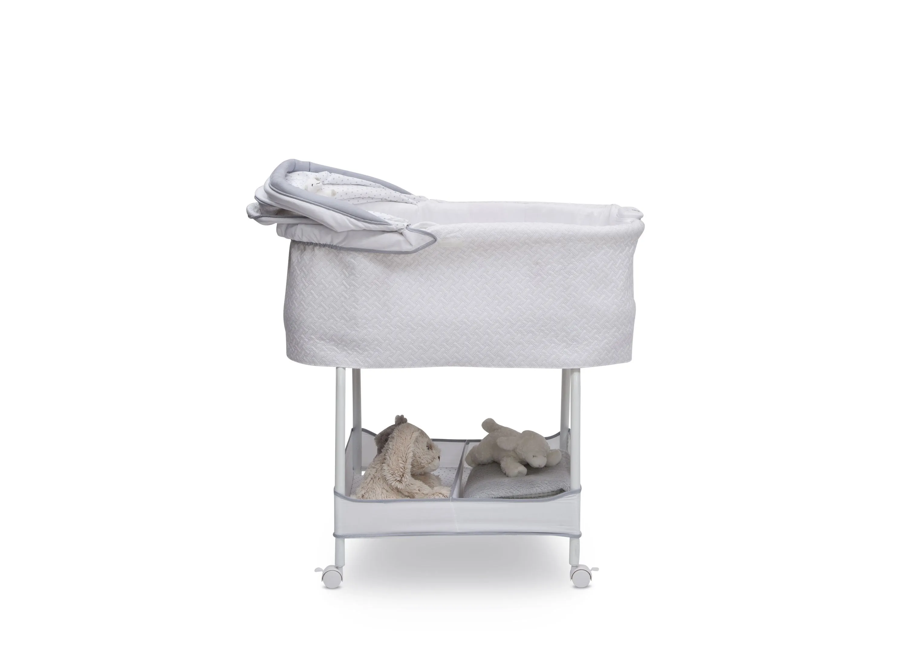 Silent Auto Gliding Elite Bassinet - Basketweave