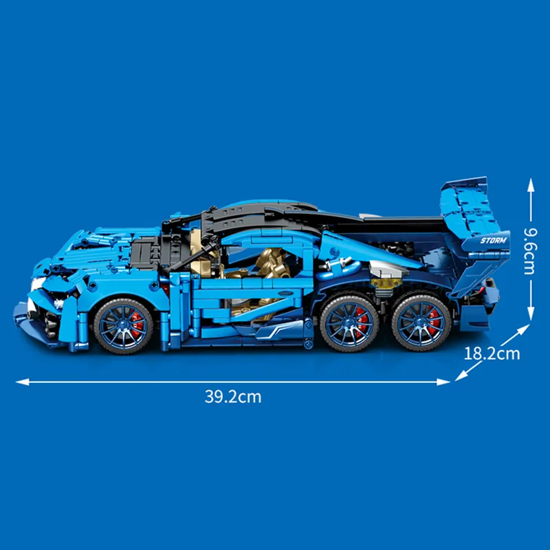Six Wheeled Hypercar 1554pcs