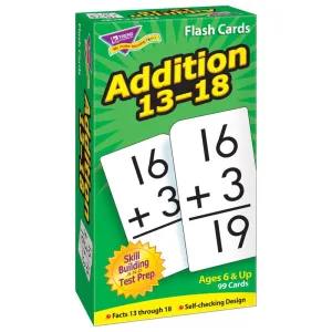 Skill Drill Addition Flash Cards: Master Math Facts 13-18