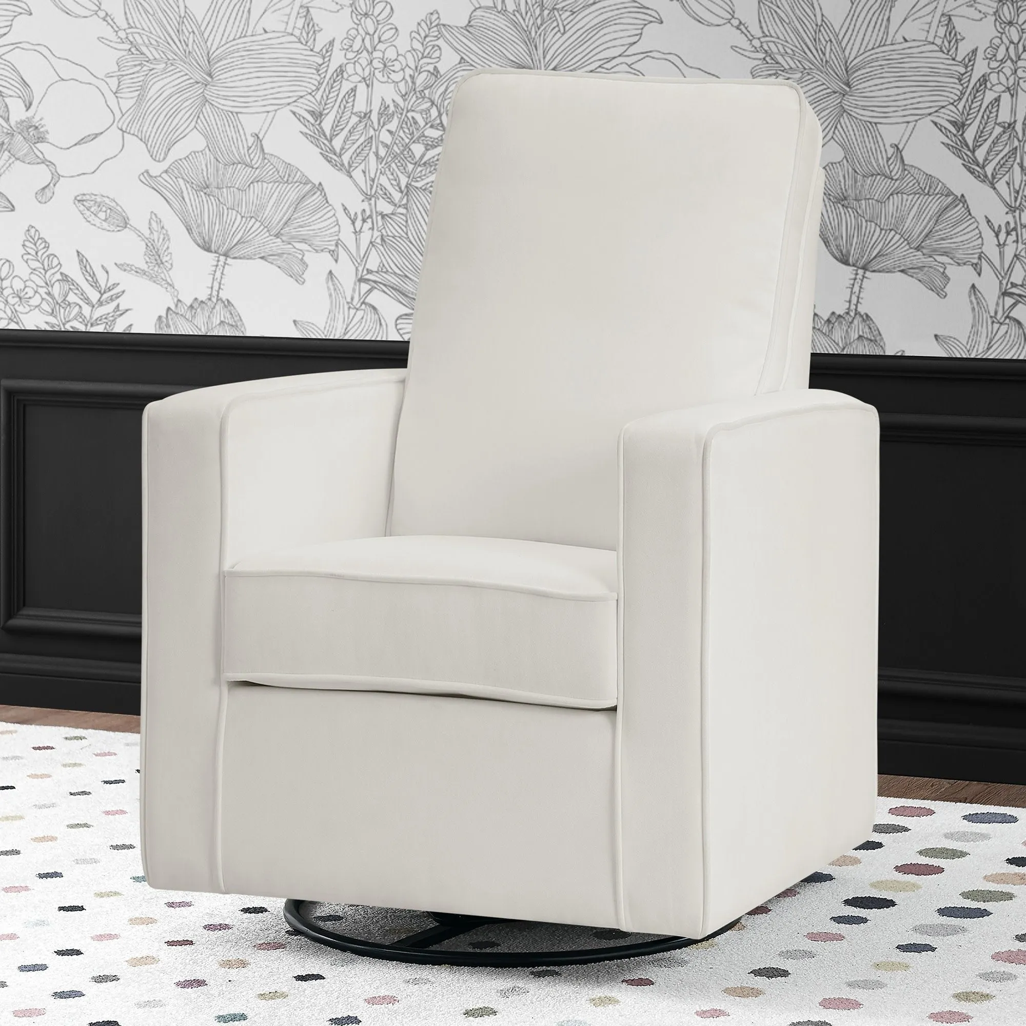 Skye Nursery Glider Swivel Chair with LiveSmart Fabric