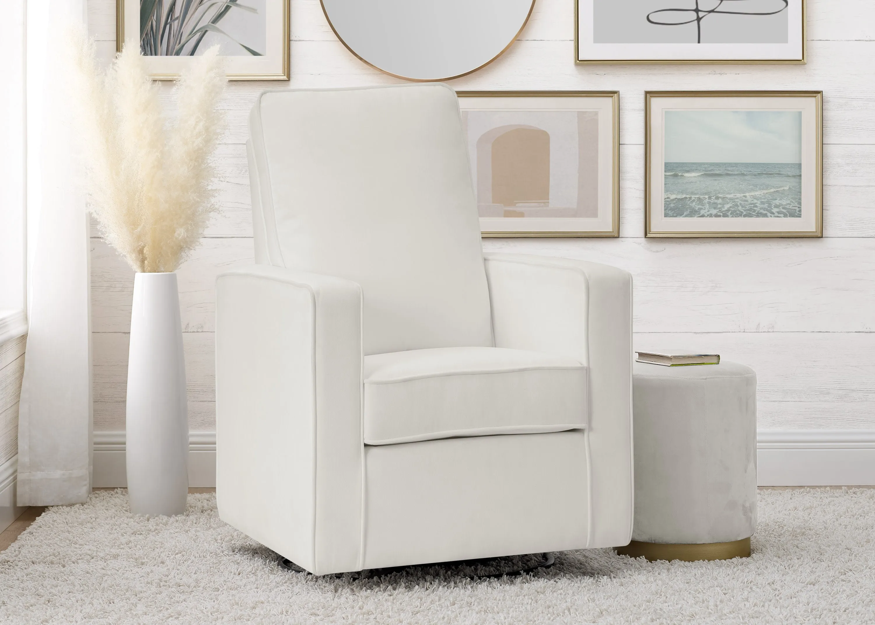 Skye Nursery Glider Swivel Chair with LiveSmart Fabric