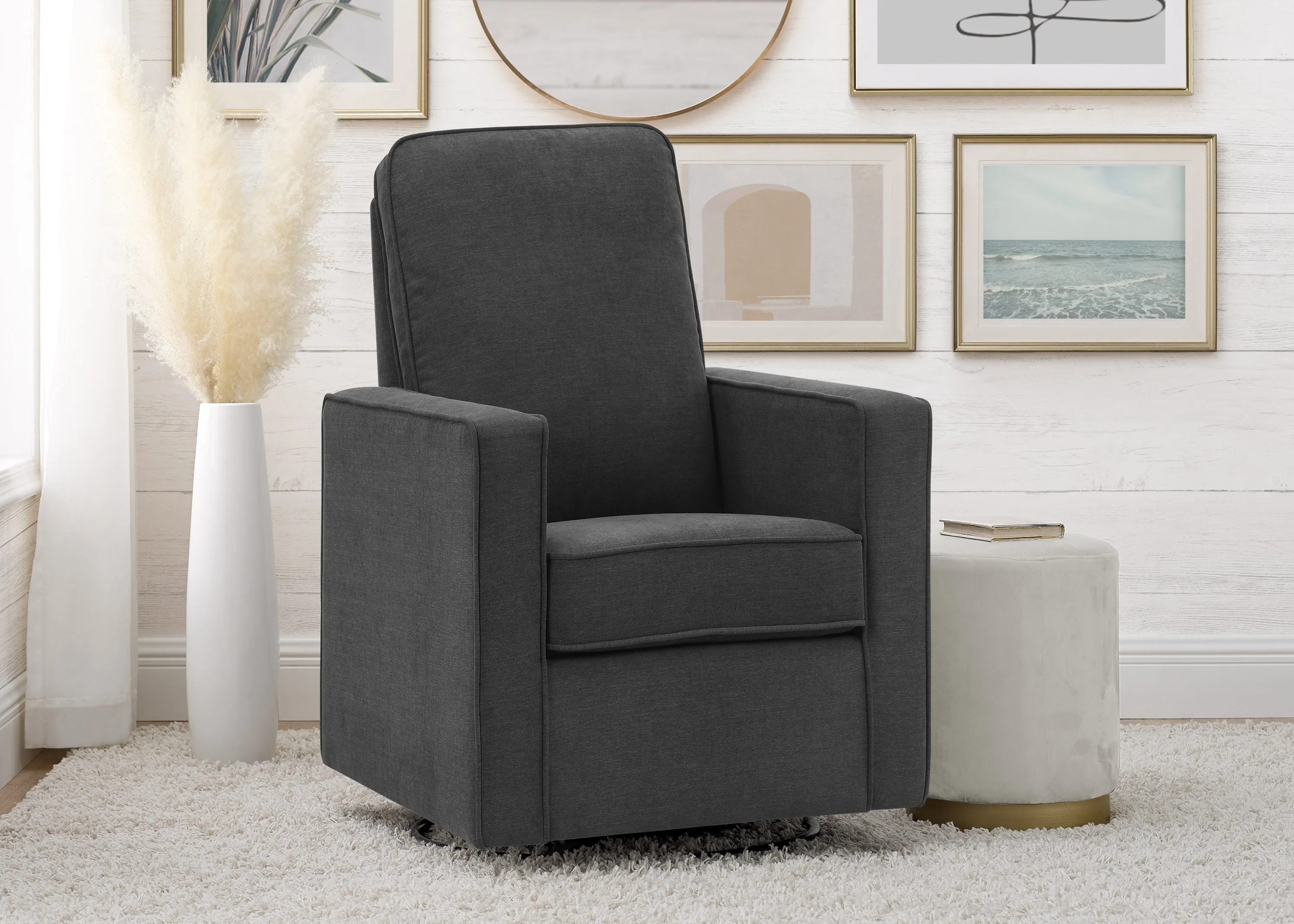 Skye Nursery Glider Swivel Chair with LiveSmart Fabric