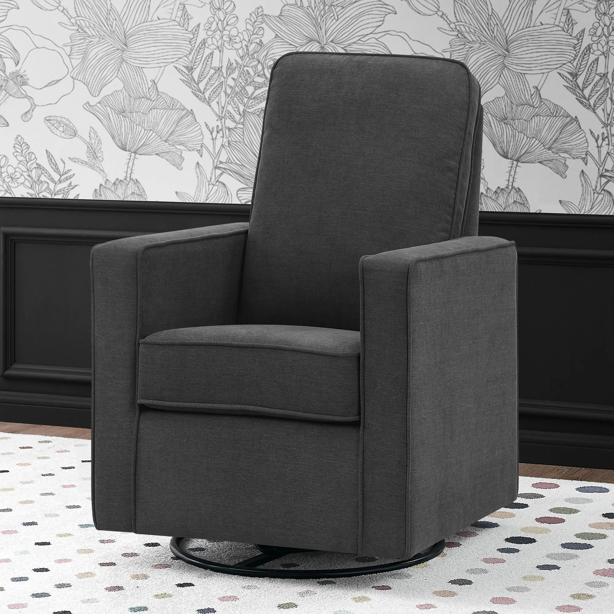 Skye Nursery Glider Swivel Chair with LiveSmart Fabric