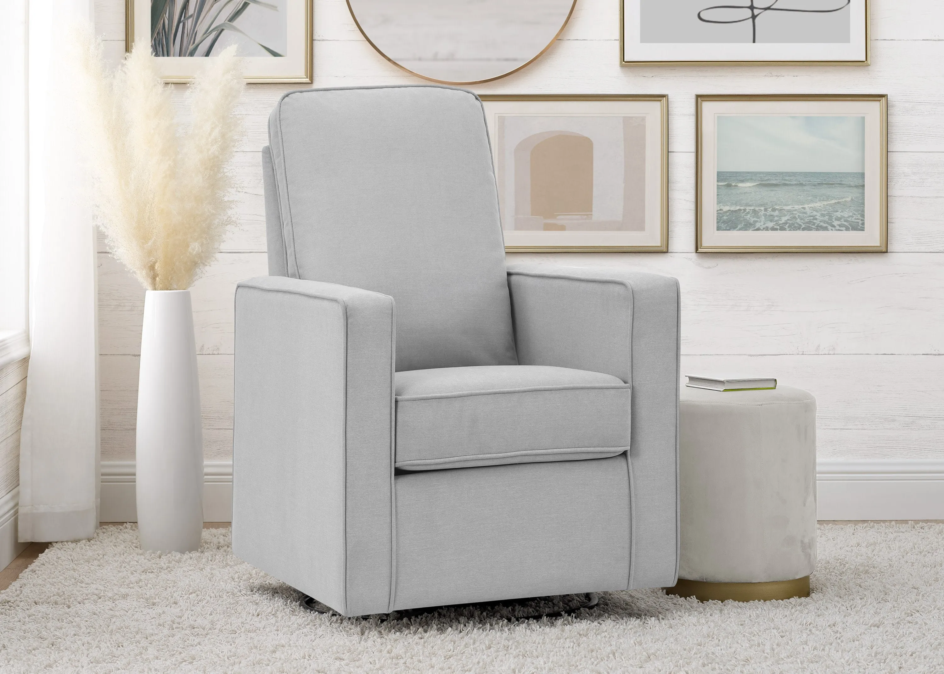 Skye Nursery Glider Swivel Chair with LiveSmart Fabric