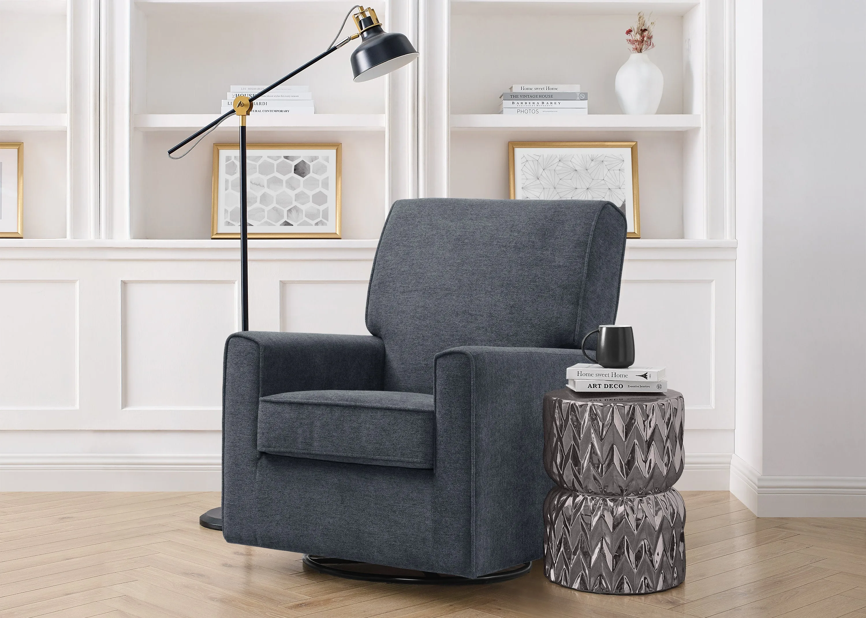 Sophie Nursery Glider Swivel Chair with LiveSmart Fabric