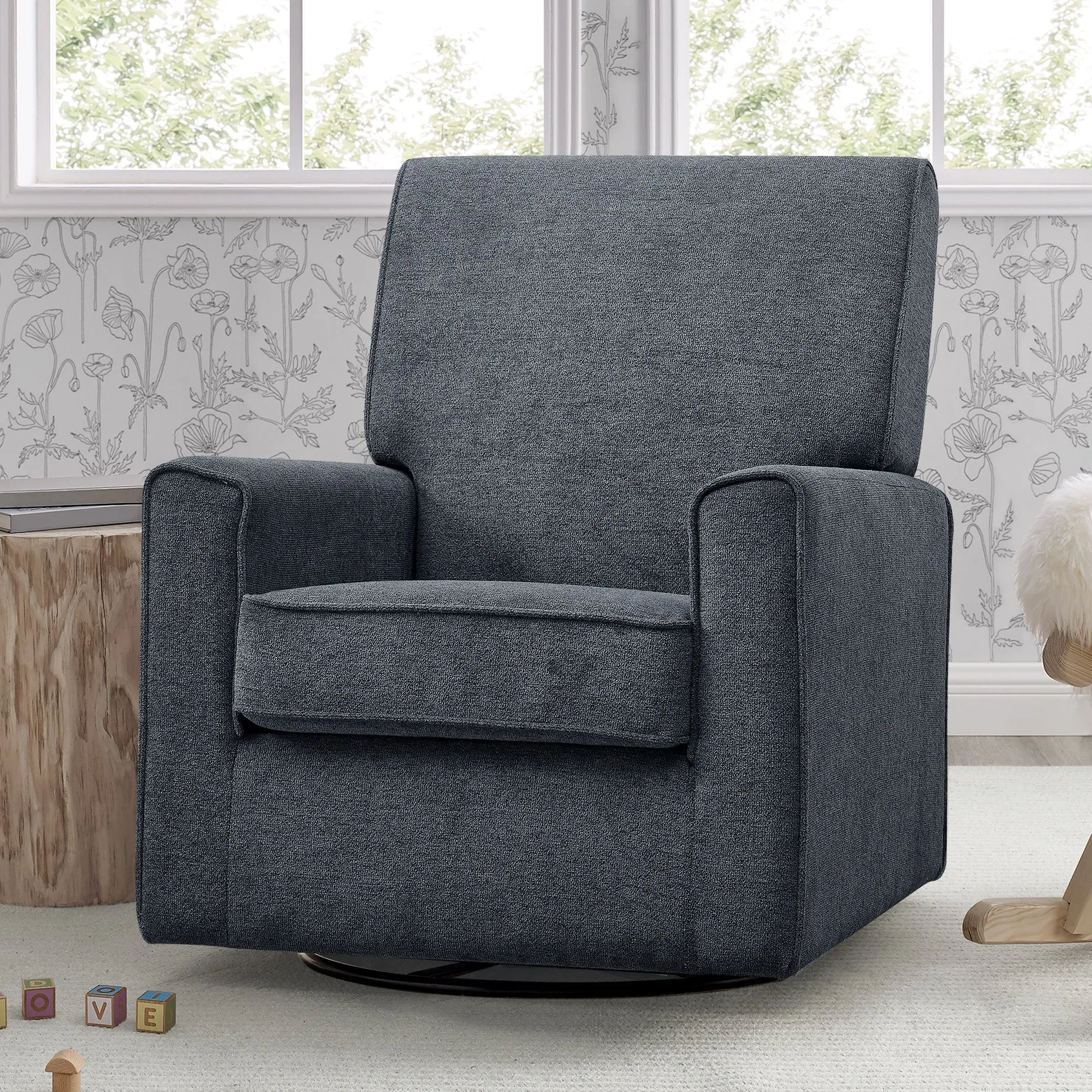 Sophie Nursery Glider Swivel Chair with LiveSmart Fabric