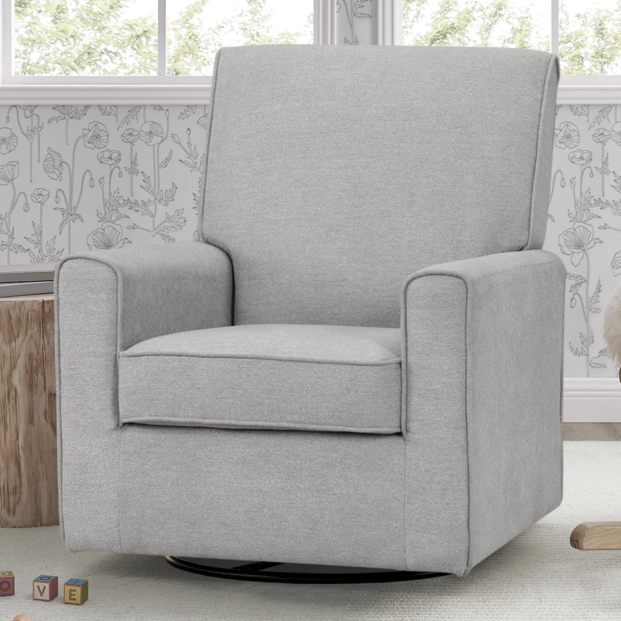 Sophie Nursery Glider Swivel Chair with LiveSmart Fabric