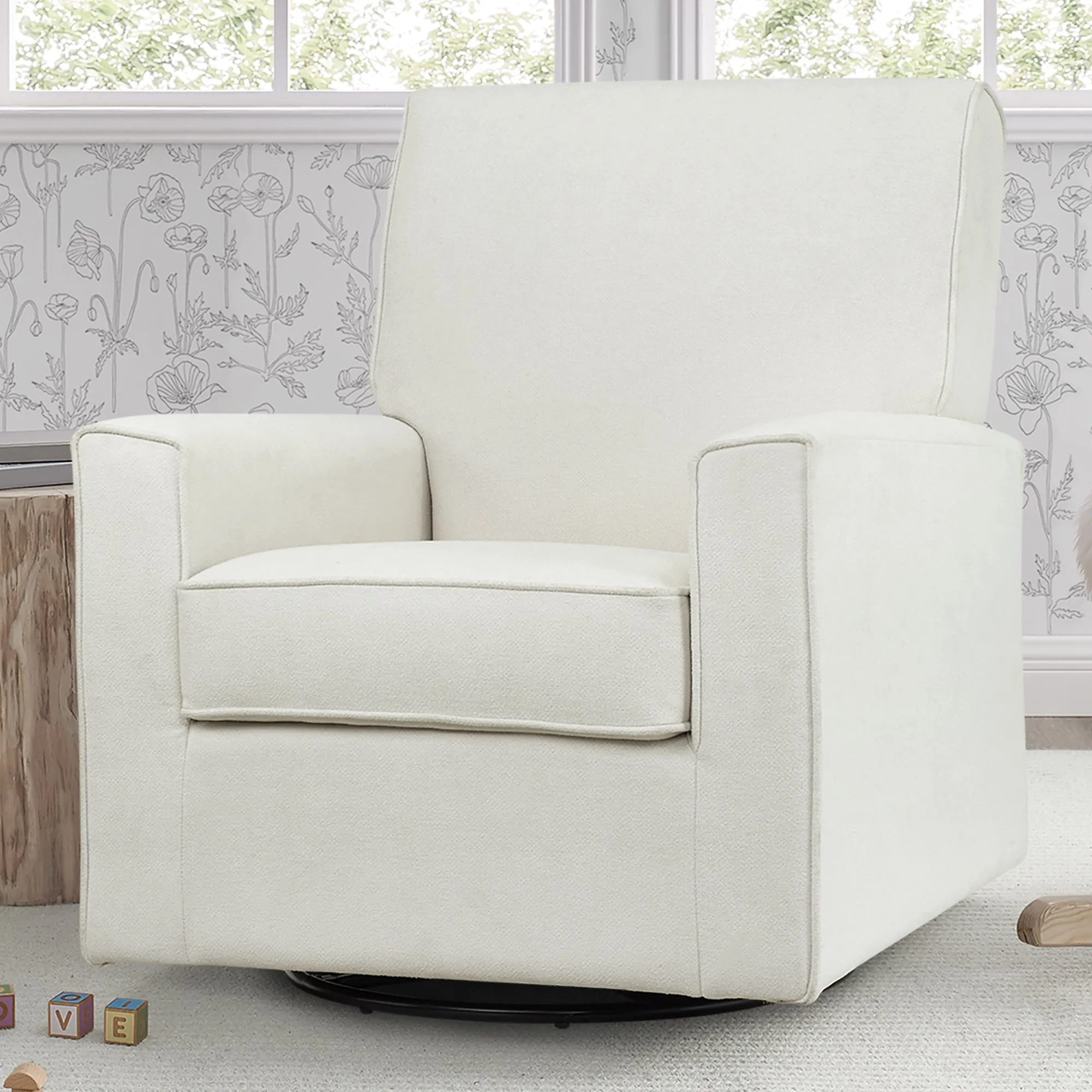 Sophie Nursery Glider Swivel Chair with LiveSmart Fabric