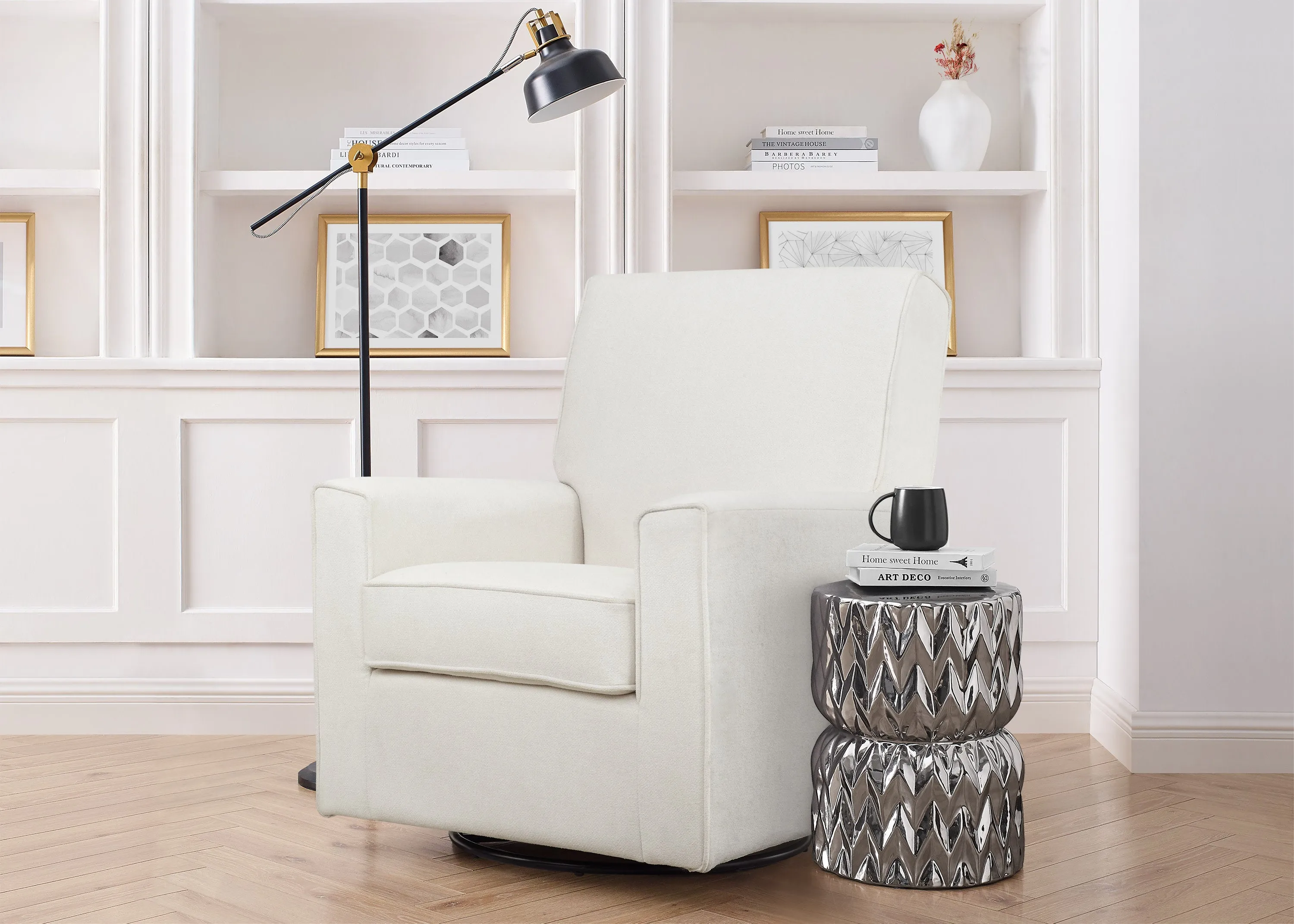 Sophie Nursery Glider Swivel Chair with LiveSmart Fabric
