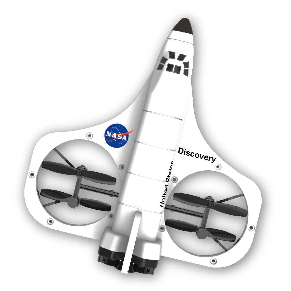 Space Shuttle Discovery Drone