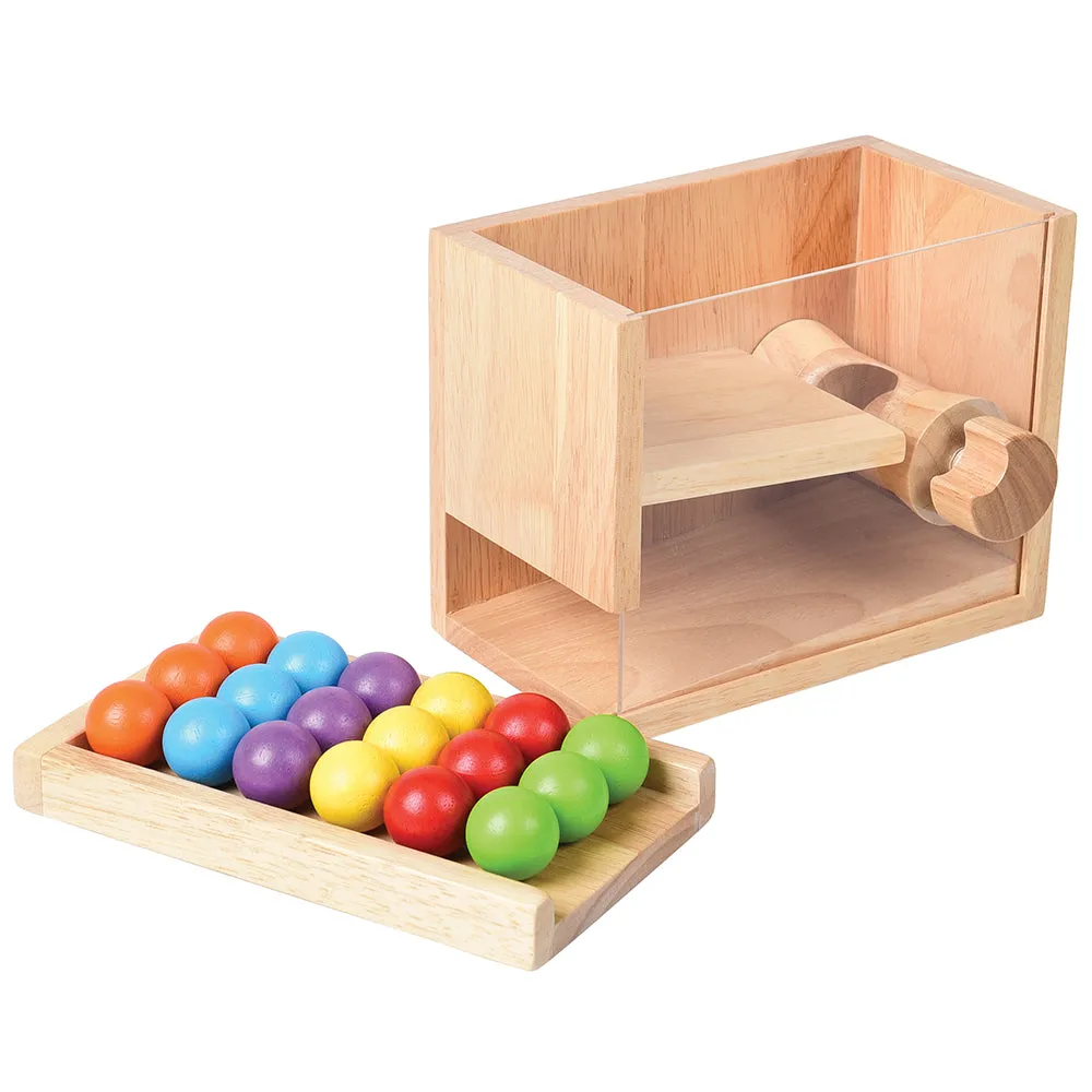 STEM Simple Machine Learning Toy with Visible Mechanism | Durable Hardwood & Acrylic Design