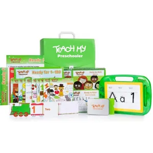 Teach My Preschooler Learning Kit - Screen Free Education in Math, Reading & More