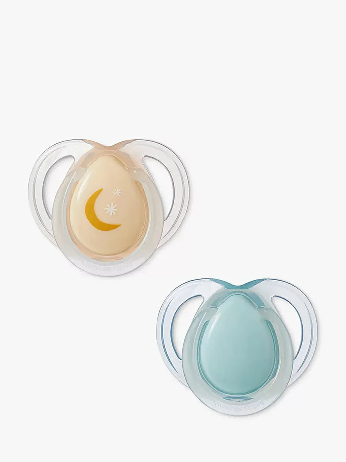 Tommee Tippee Closer to Nature Night Time Soother 0-6 months Pack of 2 Assorted