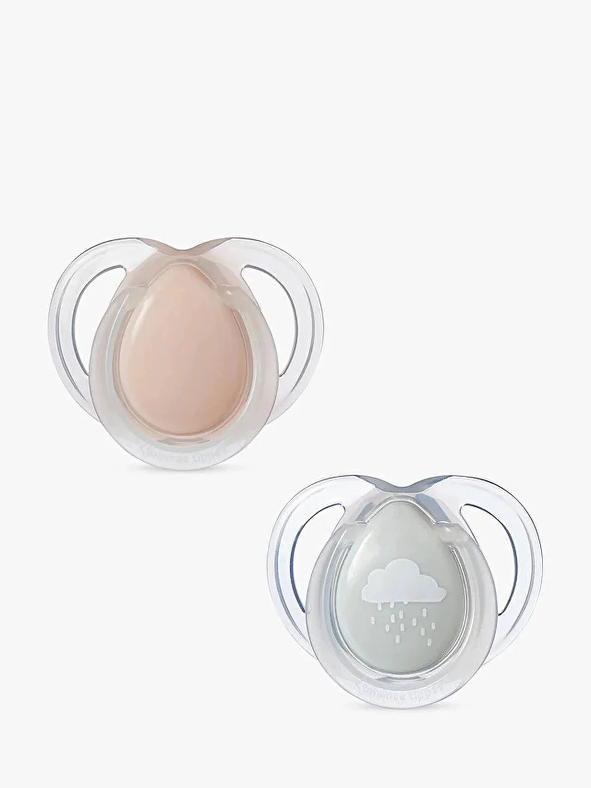 Tommee Tippee Closer to Nature Night Time Soother 0-6 months Pack of 2 Assorted