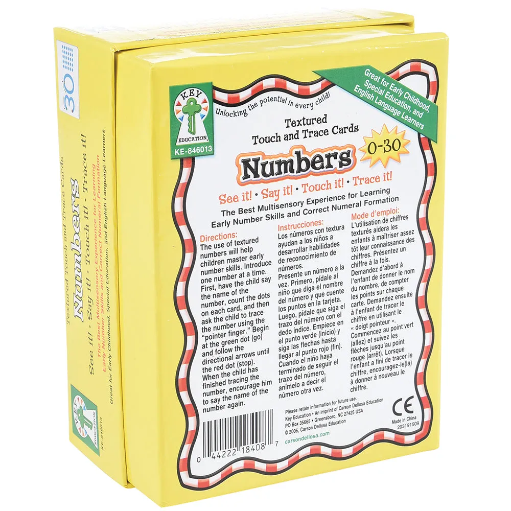 Touch & Trace Numbers Cards
