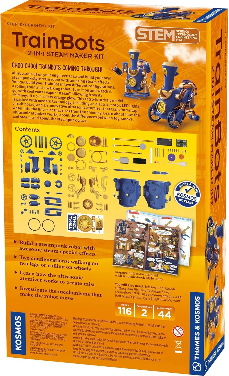 TrainBots 2-in-1 Steam Maker Kit