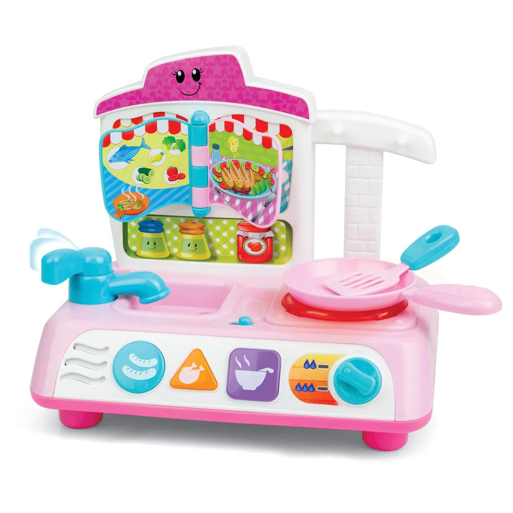 Winfun MyCook Master Kitchen Playset - Pink with Lights & Sounds