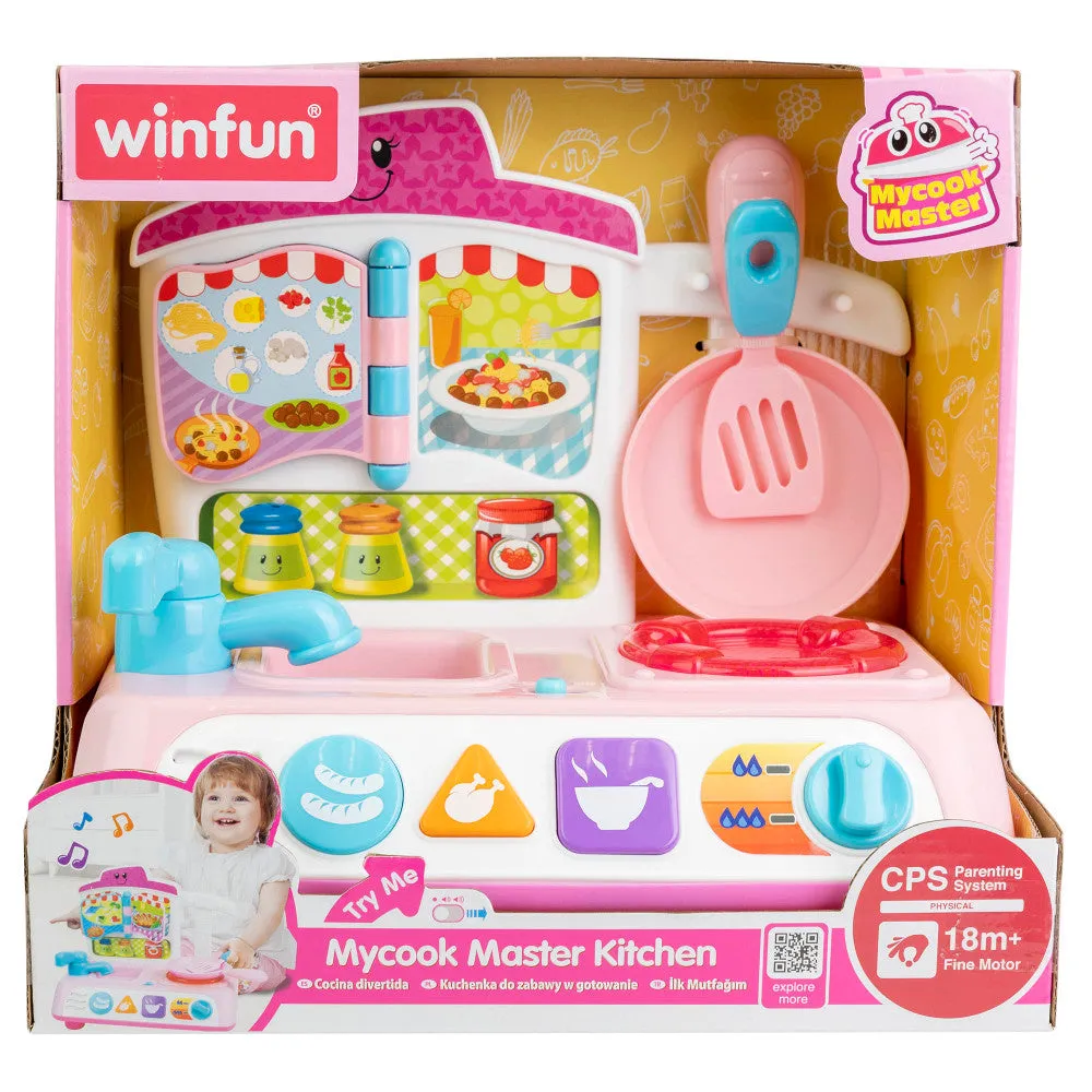 Winfun MyCook Master Kitchen Playset - Pink with Lights & Sounds