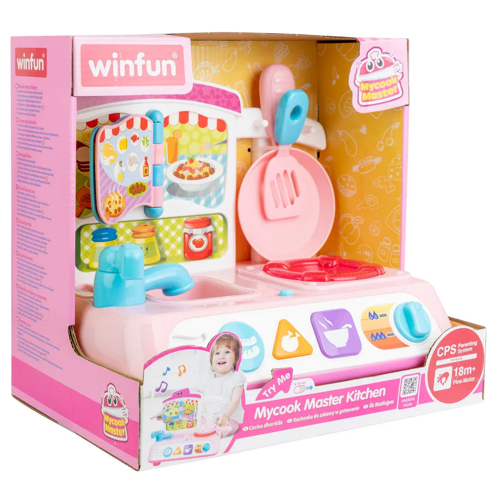 Winfun MyCook Master Kitchen Playset - Pink with Lights & Sounds