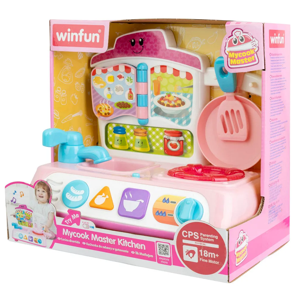 Winfun MyCook Master Kitchen Playset - Pink with Lights & Sounds