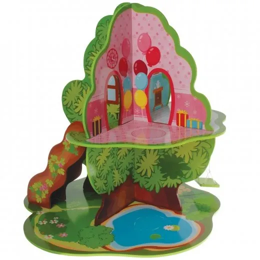 Woodland Treehouse Playset| Multi-Level with Steps & Swing