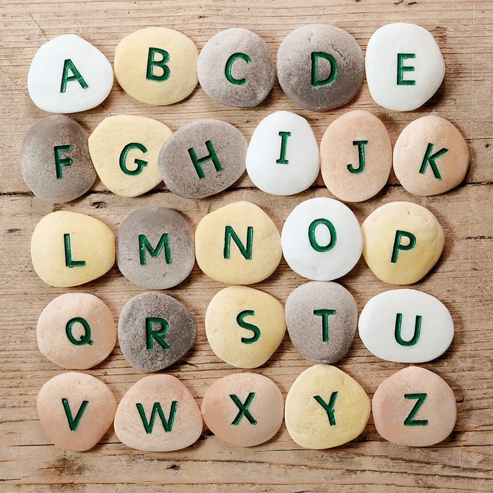 Yellow Door® Tactile Alphabet & Number Pebbles