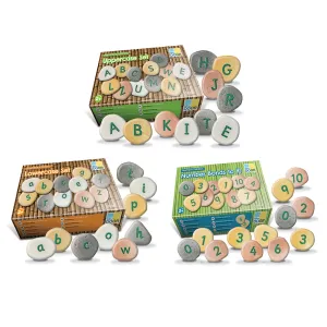 Yellow Door® Tactile Alphabet & Number Pebbles