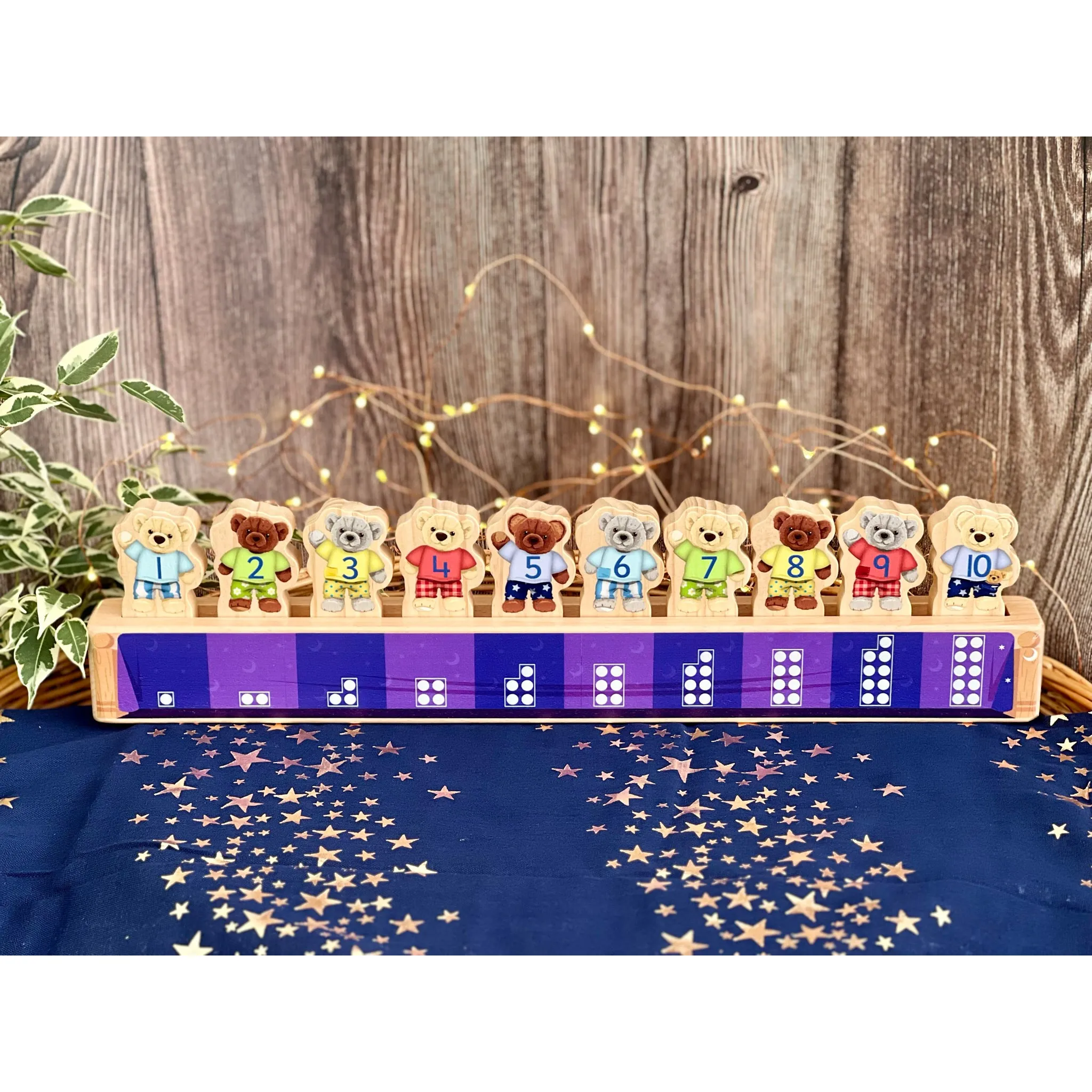 Yellow Door Ten in the Bed Number Line Activity Set - Multicolor
