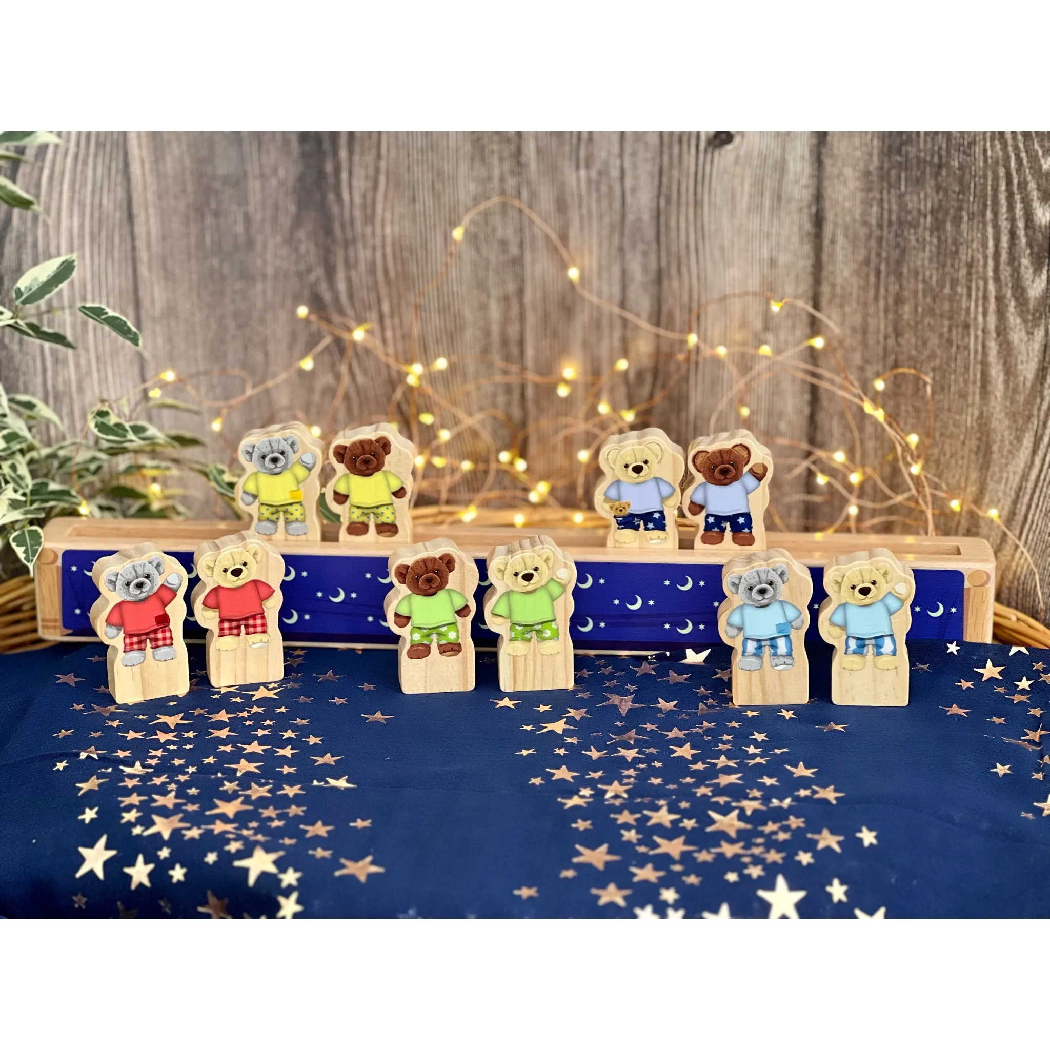 Yellow Door Ten in the Bed Number Line Activity Set - Multicolor